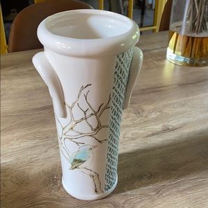 Branch and bird vase